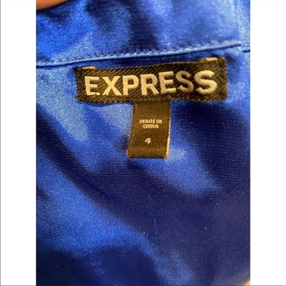 Express blue strapless dress - Picture 5 of 7